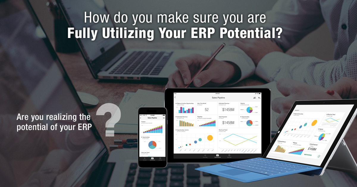 How do you make sure you are fully utilizing your ERP potential? How do you make sure you are fully utilizing your ERP potential?