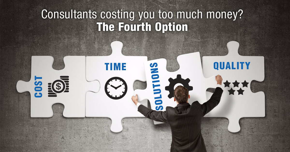 Consultants Costing You Too Much Money?The Fourth Option Consultants Costing You Too Much Money?The Fourth Option