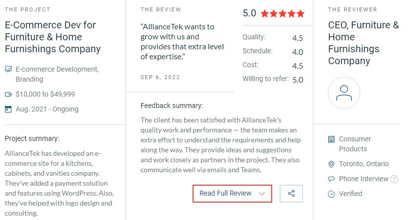 Clutch Review on AllianceTek Profile Clutch Review on AllianceTek Profile